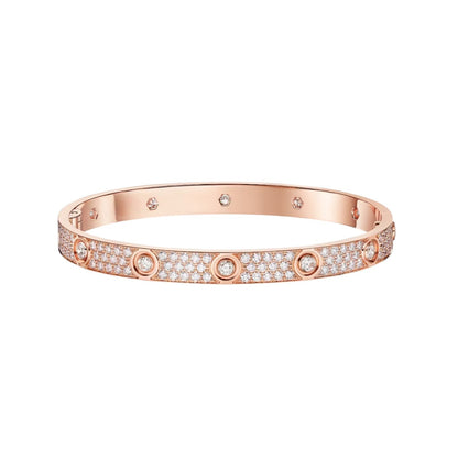[⭐Reverie Jewels]LOVE BRACELET 6.1MM DIAMOND-PAVED 10 BIG DIAMONDS