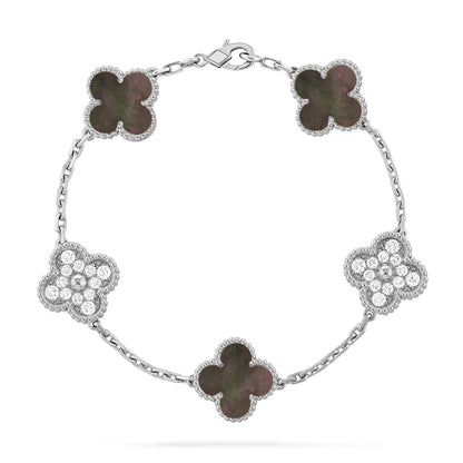 [⭐Reverie Jewels] CLOVER 5 MOTIF GRAY MOP BRACELET COLLECTION