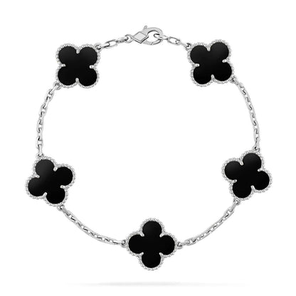 [⭐Reverie Jewels] CLOVER 5 MOTIF ONYXS BRACELET COLLECTION