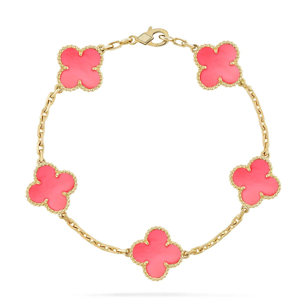 [⭐Reverie Jewels] CLOVER 5 MOTIFS  PINK MOP BRACELET COLLECTION
