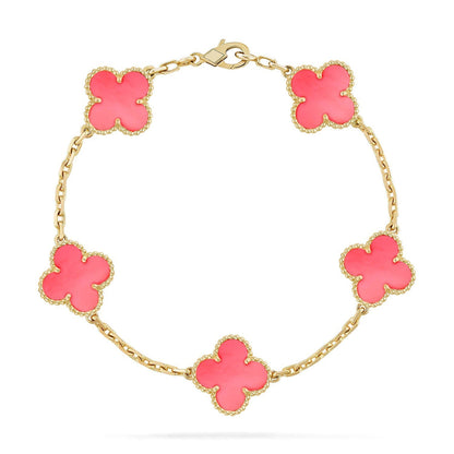 [⭐Reverie Jewels] CLOVER 5 MOTIFS  PINK MOP BRACELET COLLECTION