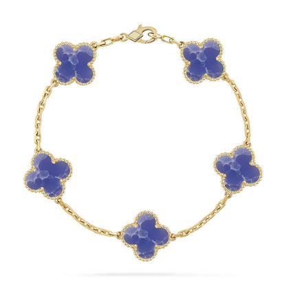 [⭐Reverie Jewels]CLOVER 5 MOTIF BLUE VEINS BRACELET COLLECTION