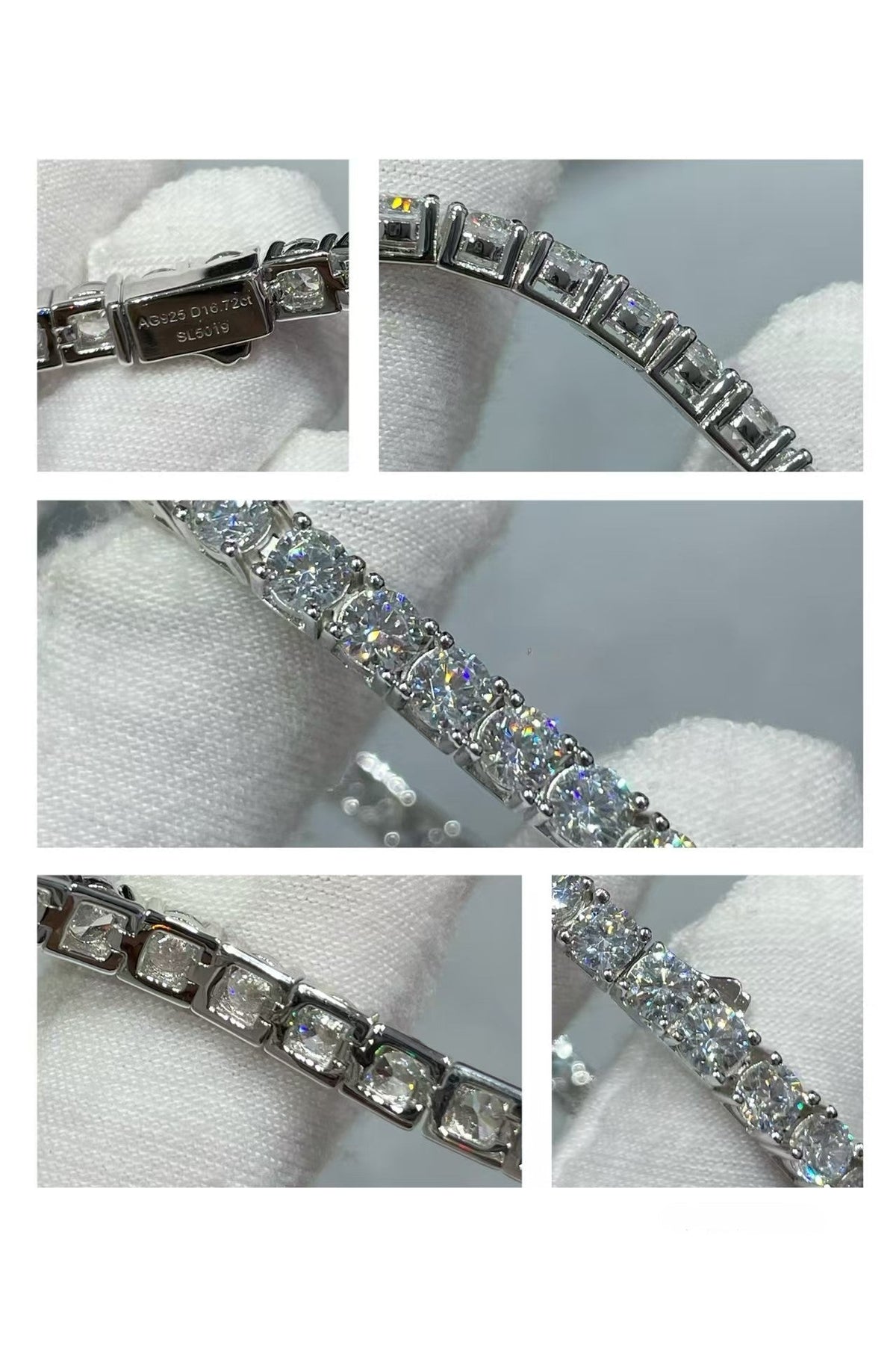[⭐Reverie Jewels jewelrys]TENNIS BRACELET WITH FULL DIAMOND SETTING