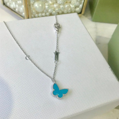 [⭐Reverie Jewels]BUTTERFLY TURQUOISE BUTTERFLY BRACELET SILVER