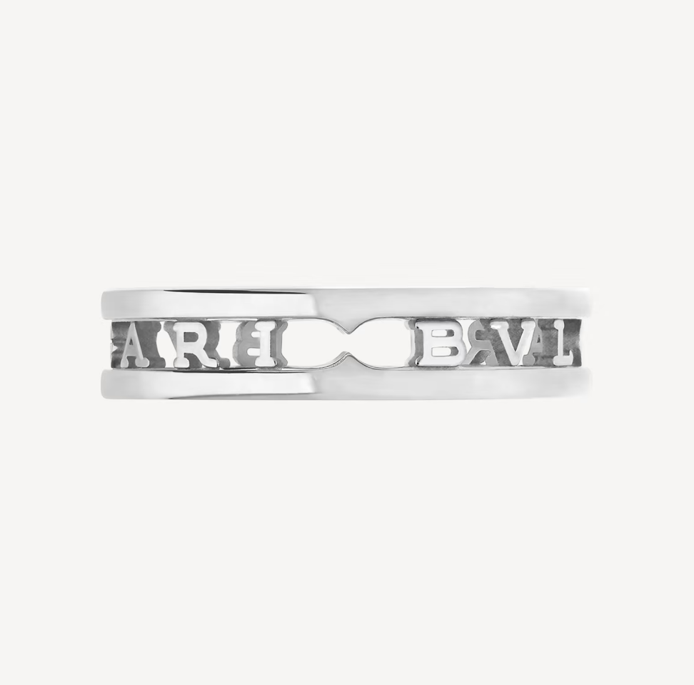 [⭐Reverie Jewels]ZERO 1 ONE-BAND WITH OPENWORK LOGO SPIRAL RING