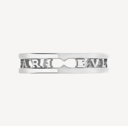 [⭐Reverie Jewels]ZERO 1 ONE-BAND WITH OPENWORK LOGO SPIRAL RING