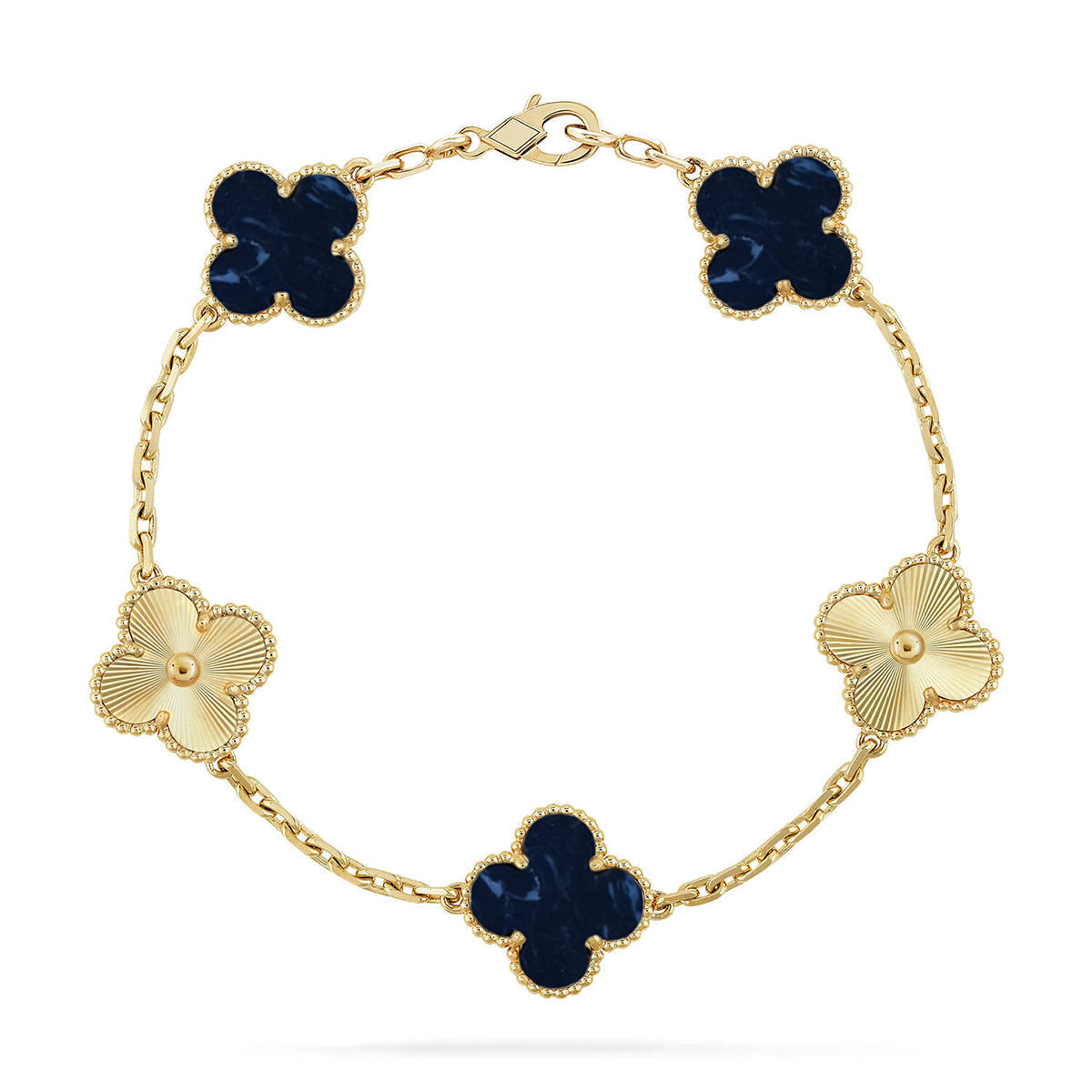 [⭐Reverie Jewels]CLOVER 5 MOTIF PIETERSITE BRACELET COLLECTION