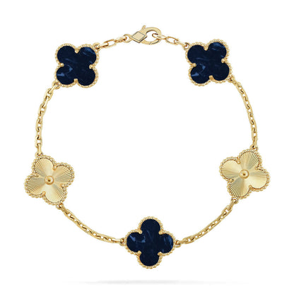 [⭐Reverie Jewels]CLOVER 5 MOTIF PIETERSITE BRACELET COLLECTION