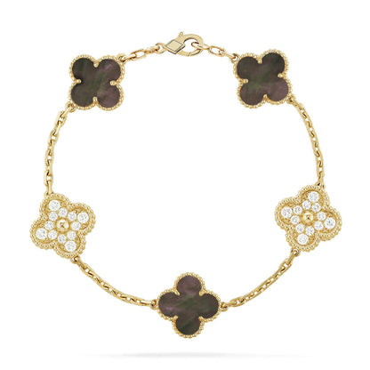 [⭐Reverie Jewels] CLOVER 5 MOTIF GRAY MOP BRACELET COLLECTION