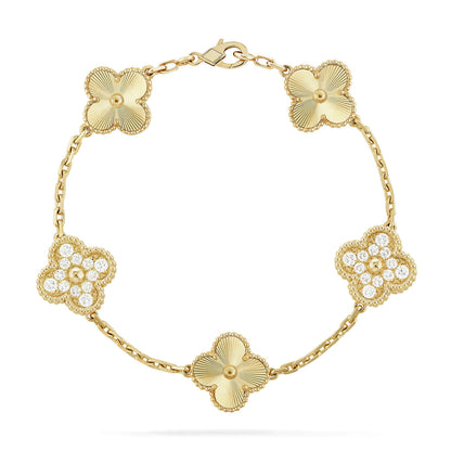 [⭐Reverie Jewels] CLOVER 5 MOTIF LASER BRACELET COLLECTION