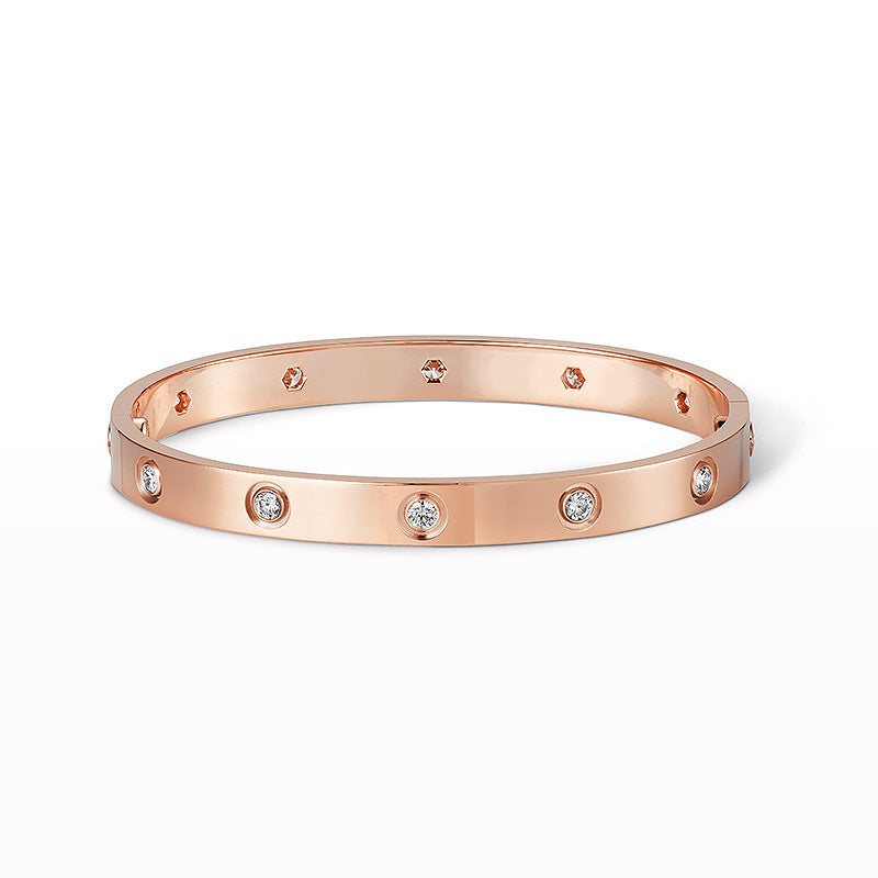 [⭐Reverie Jewels]LOVE BRACELET 6.1MM 10 DIAMONDS
