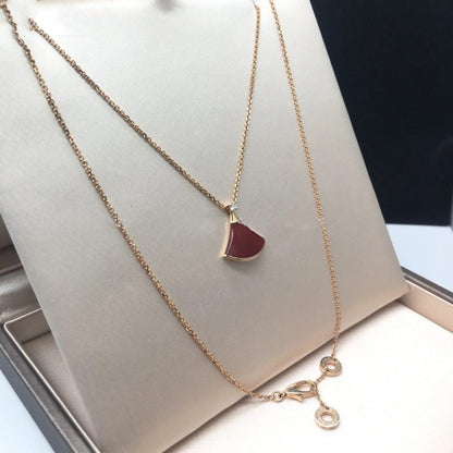 [⭐Reverie Jewels]DREAM NECKLACE CARNELIAN 1 DIAMOND