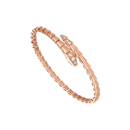 [⭐Reverie Jewels]SERPENTI BRACELET DIAMONDS PINK GOLD