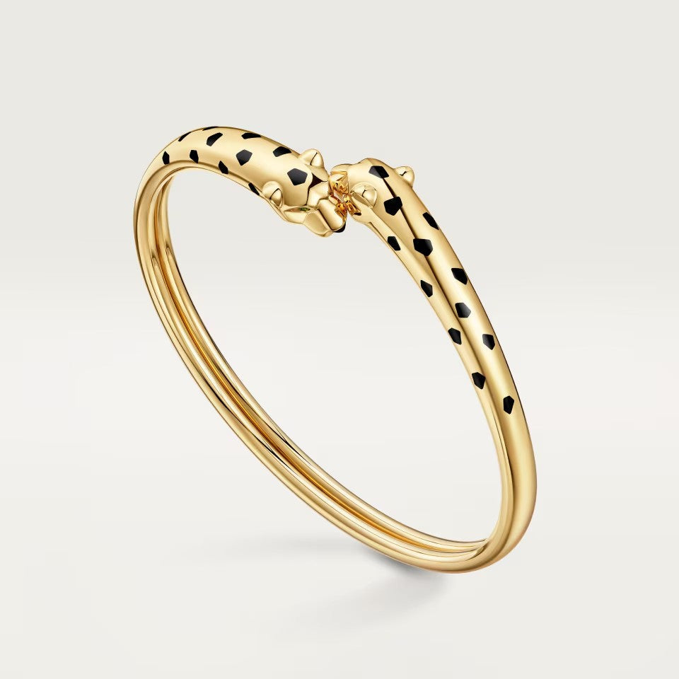 [⭐Reverie Jewels]PANTHERE DOUBLE HEADED OPEN BRACELET