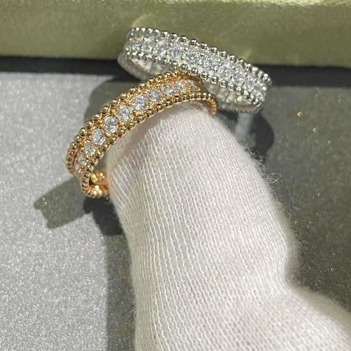 [⭐Reverie Jewels]PERLEE DIAMOND SILVER RING