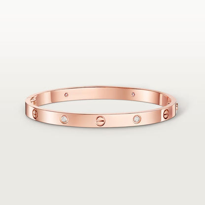 [⭐Reverie Jewels]LOVE BRACELET 4.8MM 4 DIAMONDS