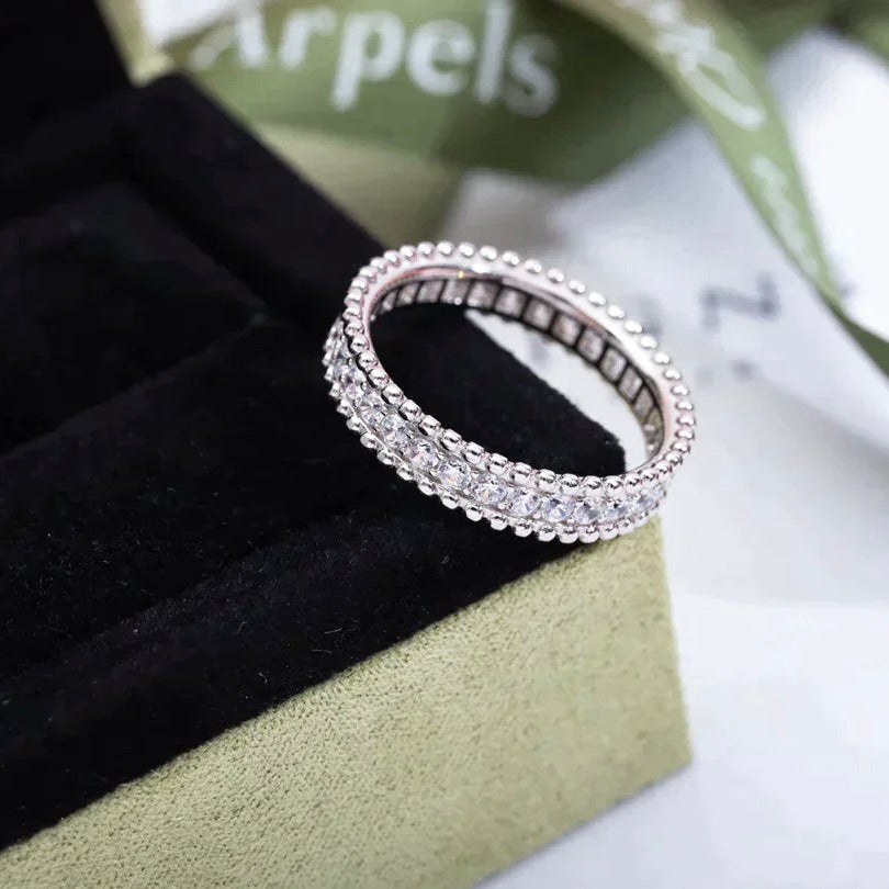 [⭐Reverie Jewels]PERLEE DIAMOND SILVER RING