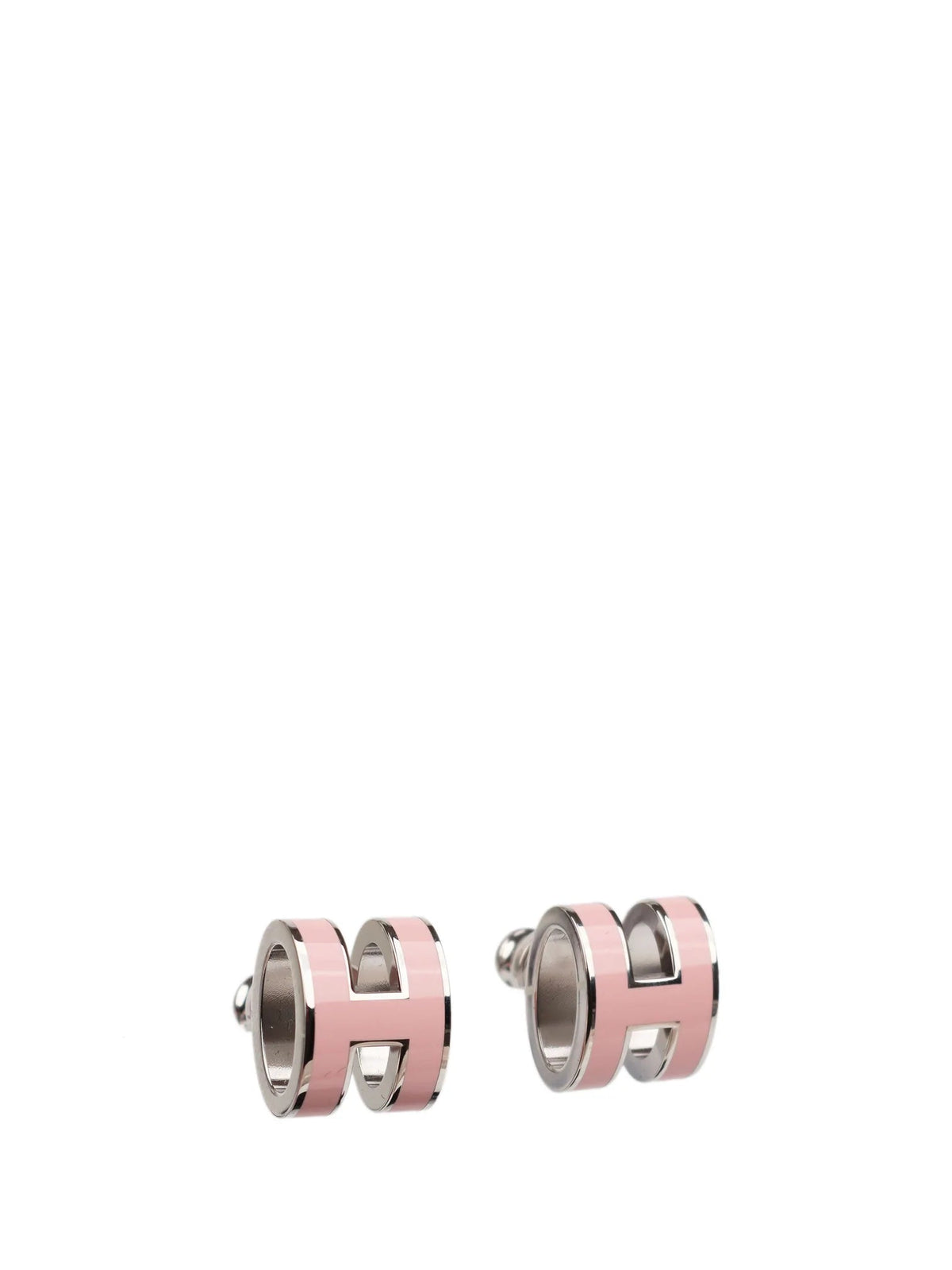 [⭐Reverie Jewels]MINI POP H SILVER EARRINGS PINK