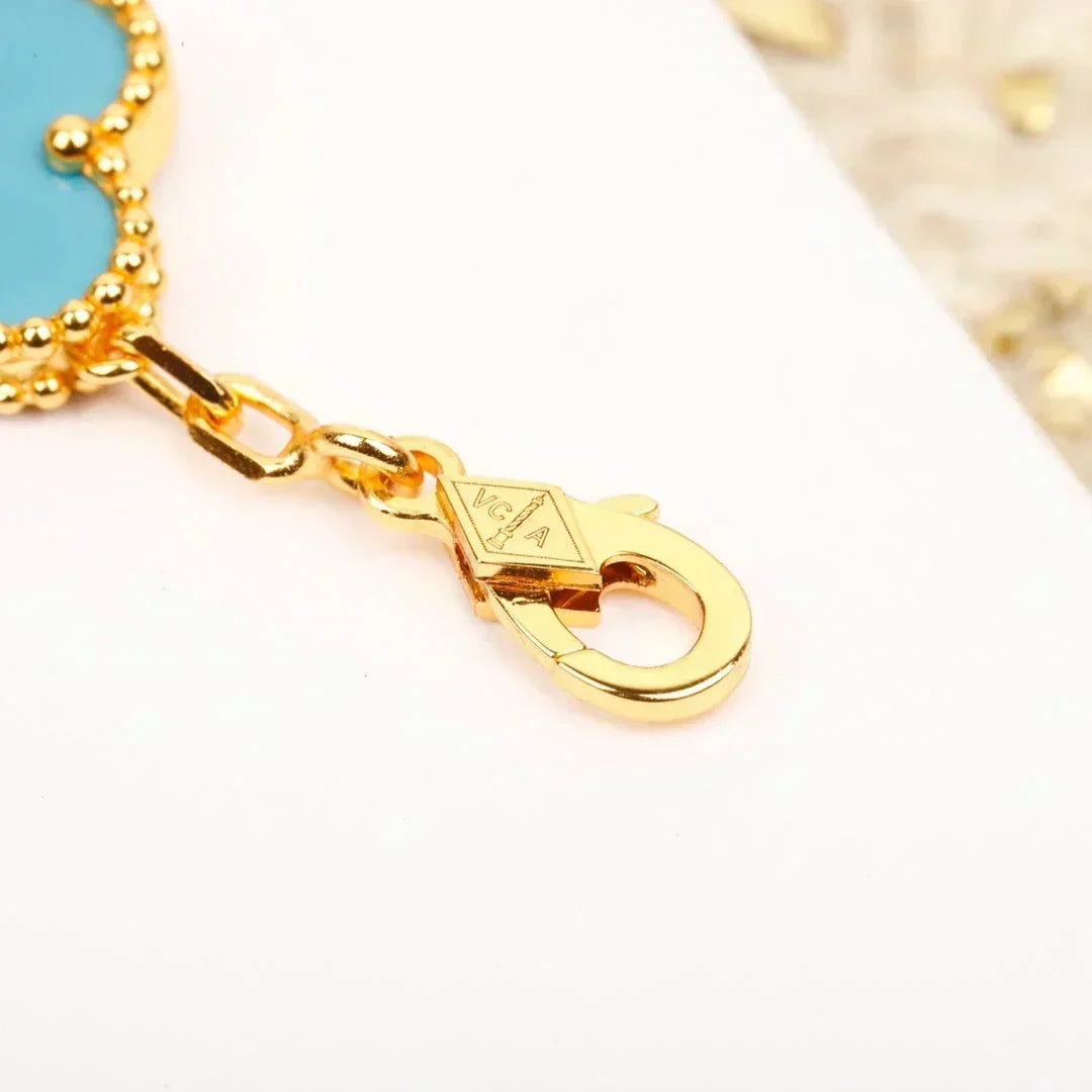 [⭐Reverie Jewels] CLOVER 5 MOTIF TURQUOISE BRACELET COLLECTION