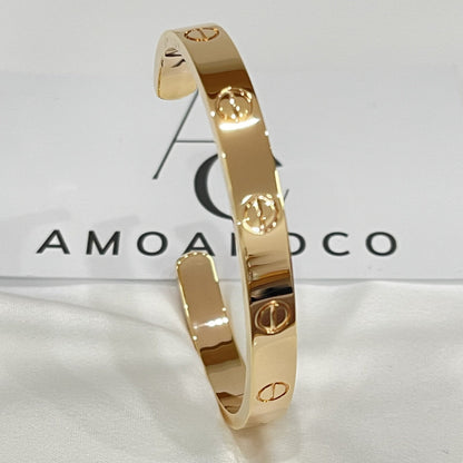 [⭐Reverie Jewels]LOVE BRACELET 6.1MM OPEN CUFF