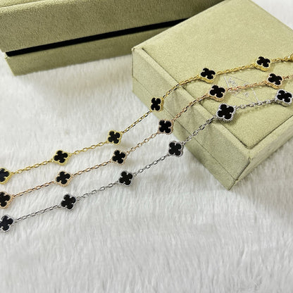 [⭐Reverie Jewels]CLOVER 6 MOTIF  ONYXS BRACELET