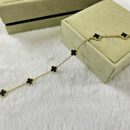 [⭐Reverie Jewels]CLOVER 6 MOTIF  ONYXS BRACELET