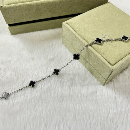 [⭐Reverie Jewels]CLOVER 6 MOTIF  ONYXS BRACELET