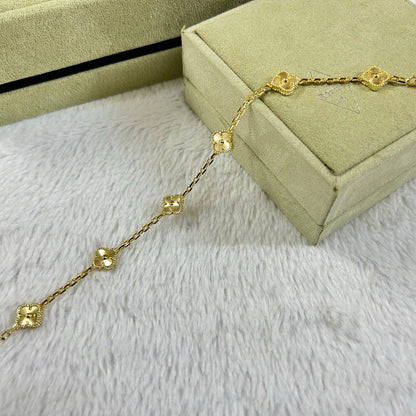 [⭐Reverie Jewels]CLOVER 6 MOTIF DIAMOND BRACELET