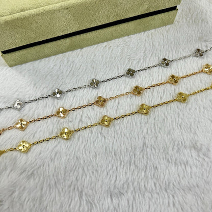 [⭐Reverie Jewels]CLOVER 6 MOTIF DIAMOND BRACELET