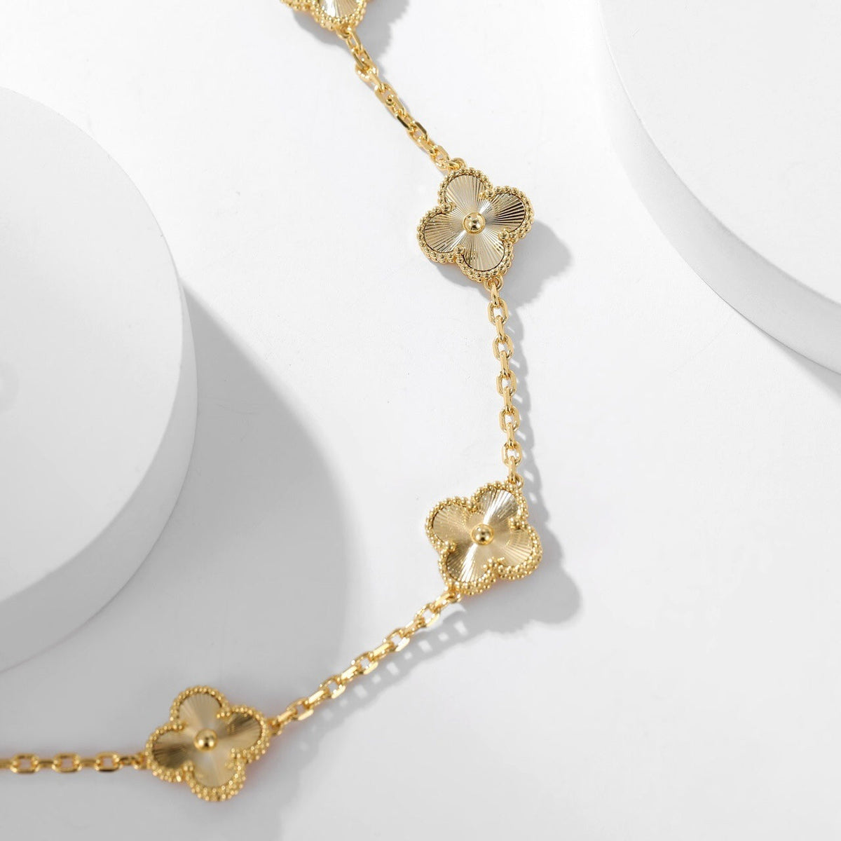 [⭐Reverie Jewels]CLOVER 10 MOTIFS LASER NECKLACE