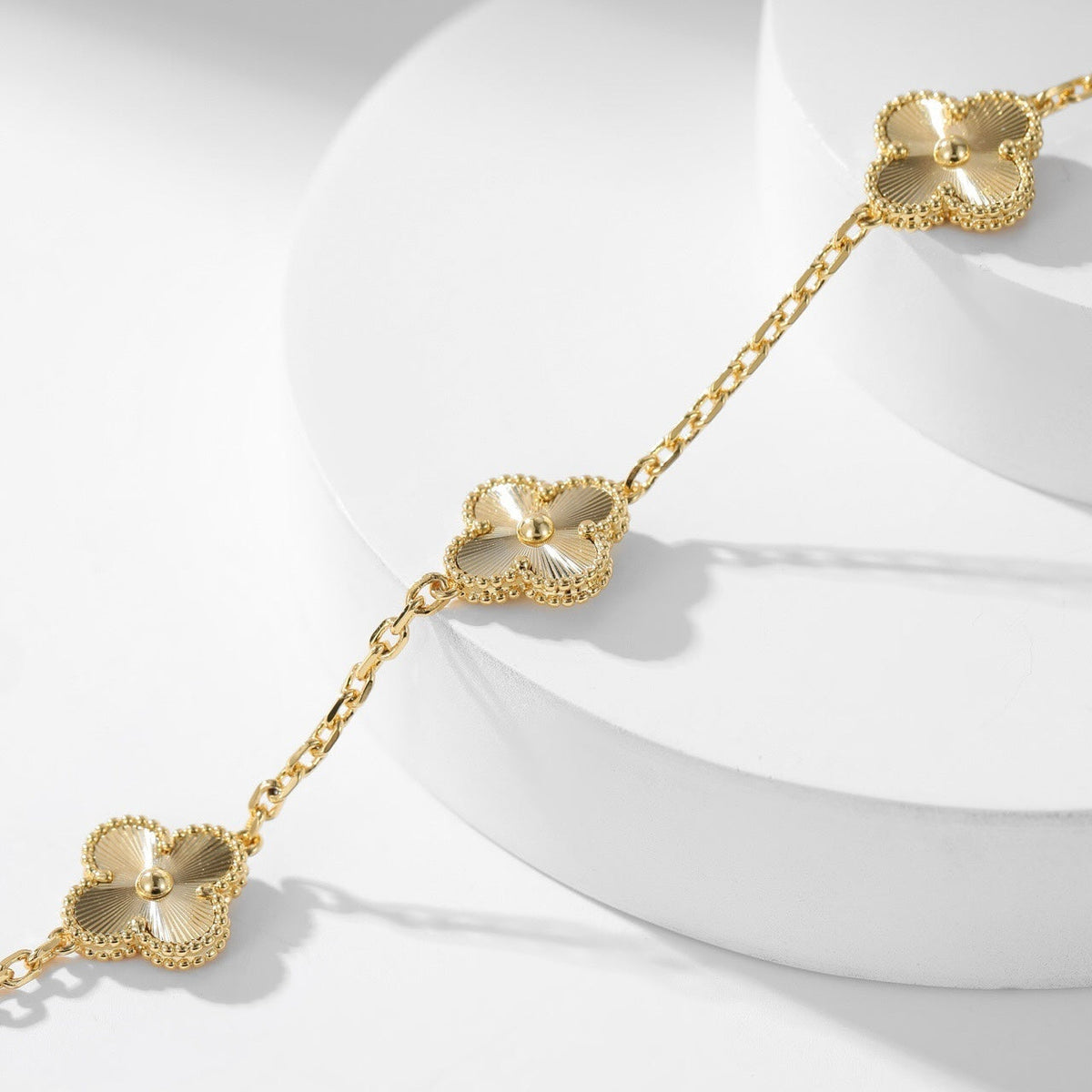 [⭐Reverie Jewels]CLOVER 10 MOTIFS LASER NECKLACE