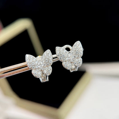 [⭐Reverie Jewels]BUTTERFLY ALL DIAMOND EARRINGS