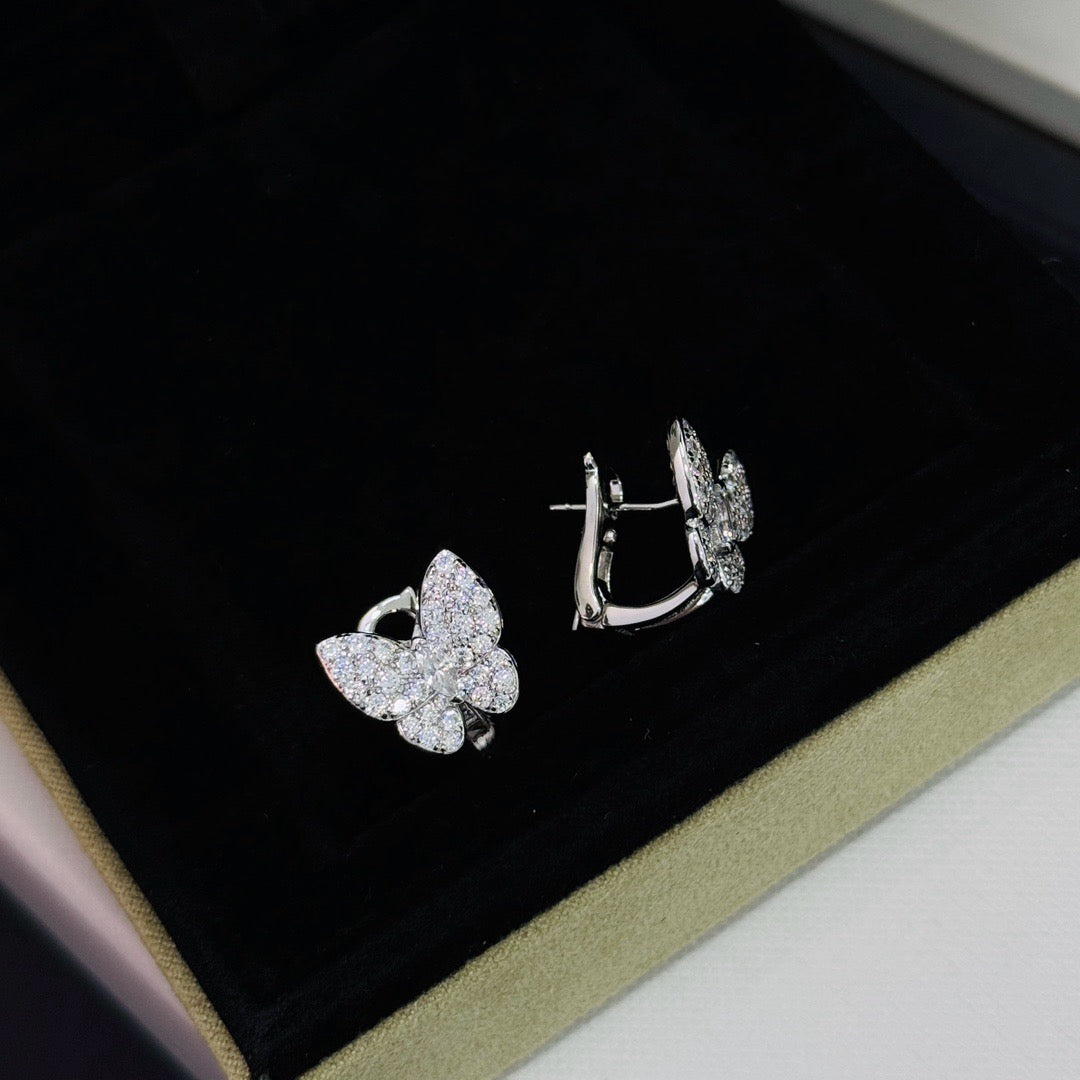 [⭐Reverie Jewels]BUTTERFLY ALL DIAMOND EARRINGS