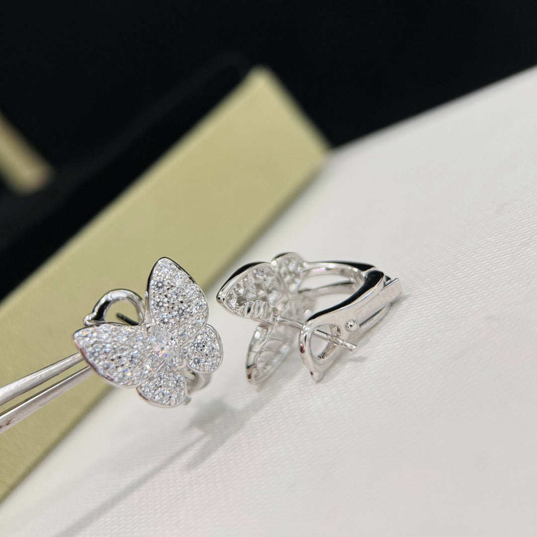 [⭐Reverie Jewels]BUTTERFLY ALL DIAMOND EARRINGS