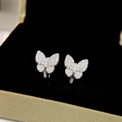 [⭐Reverie Jewels]BUTTERFLY ALL DIAMOND EARRINGS