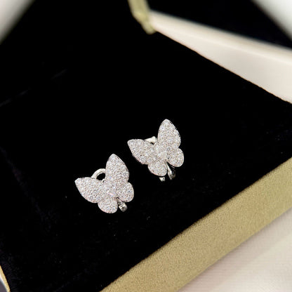 [⭐Reverie Jewels]BUTTERFLY ALL DIAMOND EARRINGS