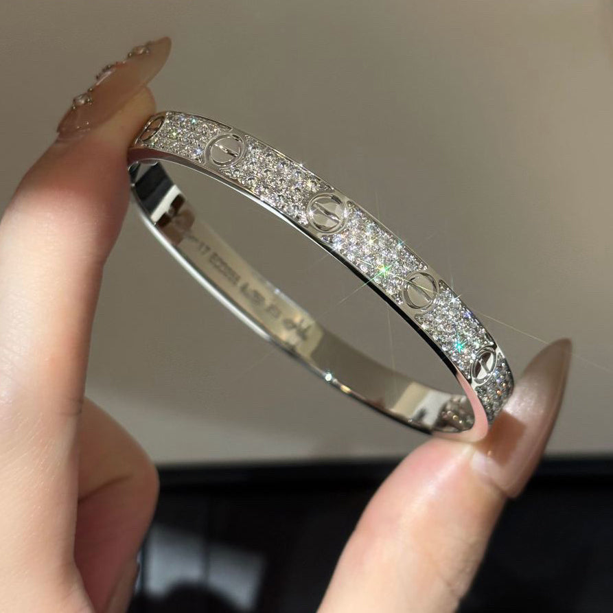 [⭐Reverie Jewels]LOVE BRACELET 6.1MM DIAMOND-PAVED