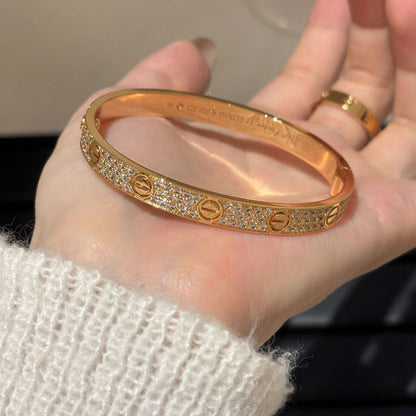 [⭐Reverie Jewels]LOVE BRACELET 6.1MM DIAMOND-PAVED