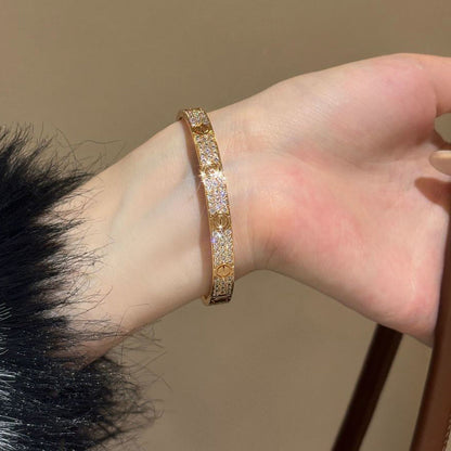 [⭐Reverie Jewels]LOVE BRACELET 6.1MM DIAMOND-PAVED