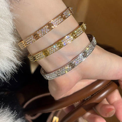[⭐Reverie Jewels]LOVE BRACELET 6.1MM DIAMOND-PAVED