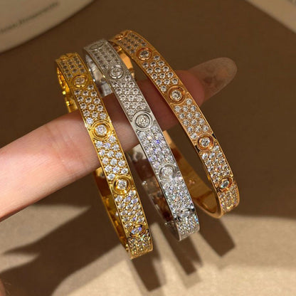 [⭐Reverie Jewels]LOVE BRACELET 6.1MM DIAMOND-PAVED 10 BIG DIAMONDS