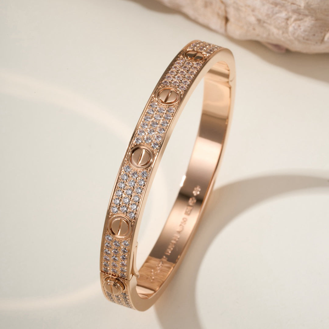 [⭐Reverie Jewels]LOVE BRACELET 6.1MM DIAMOND-PAVED