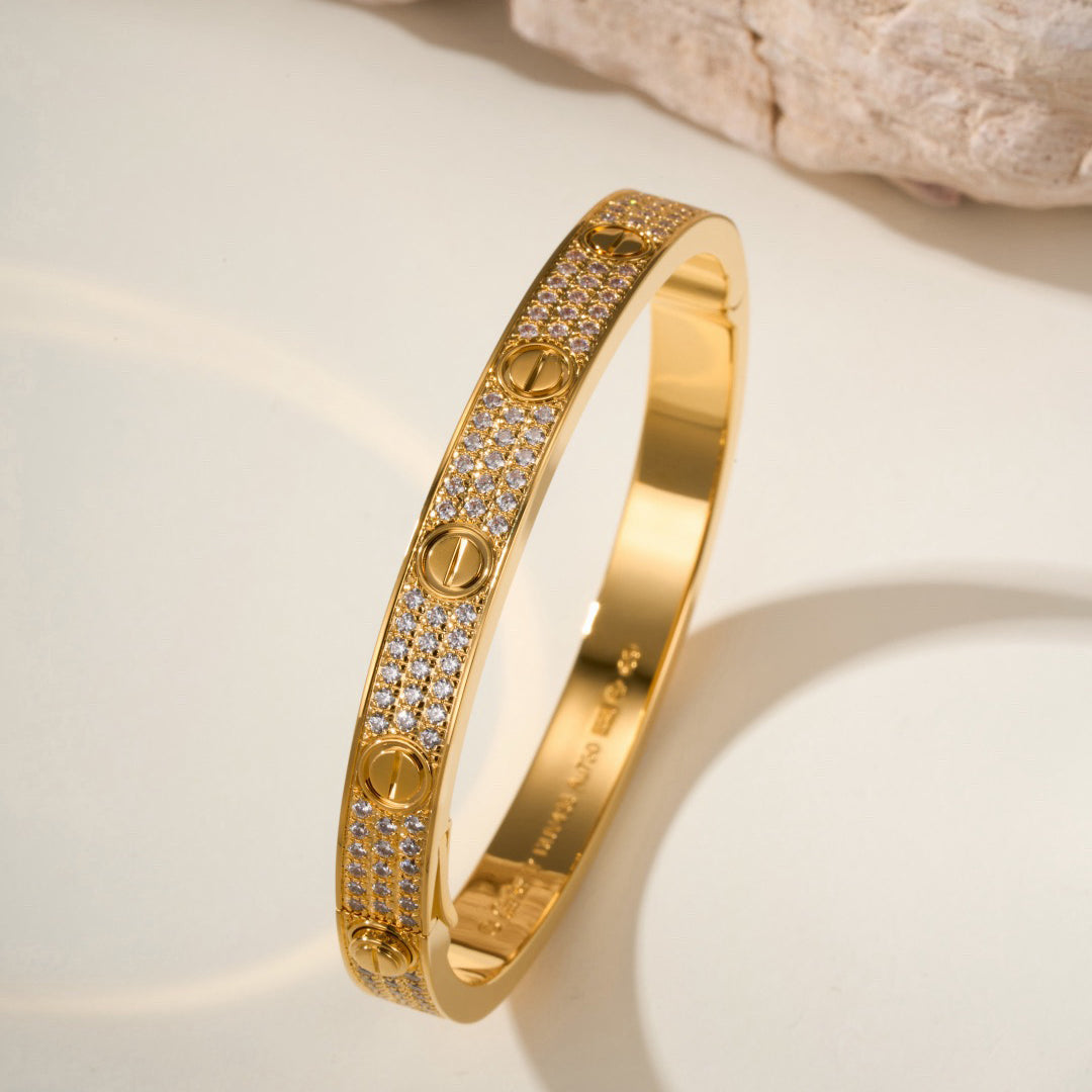 [⭐Reverie Jewels]LOVE BRACELET 6.1MM DIAMOND-PAVED
