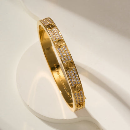 [⭐Reverie Jewels]LOVE BRACELET 6.1MM DIAMOND-PAVED