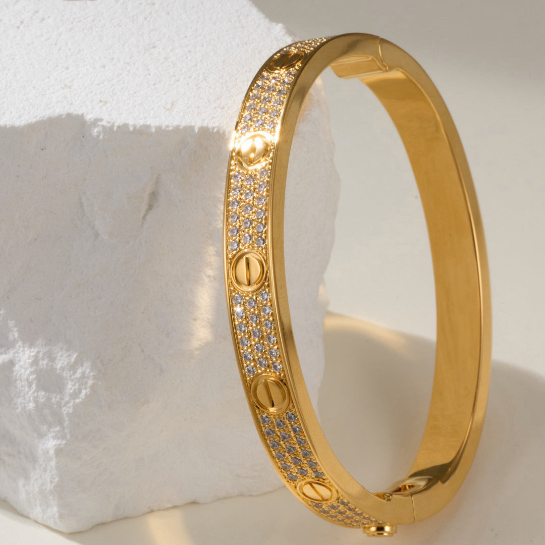 [⭐Reverie Jewels]LOVE BRACELET 6.1MM DIAMOND-PAVED