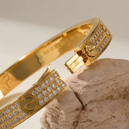 [⭐Reverie Jewels]LOVE BRACELET 6.1MM DIAMOND-PAVED