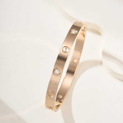 [⭐Reverie Jewels]LOVE BRACELET 6.1MM 4 DIAMONDS