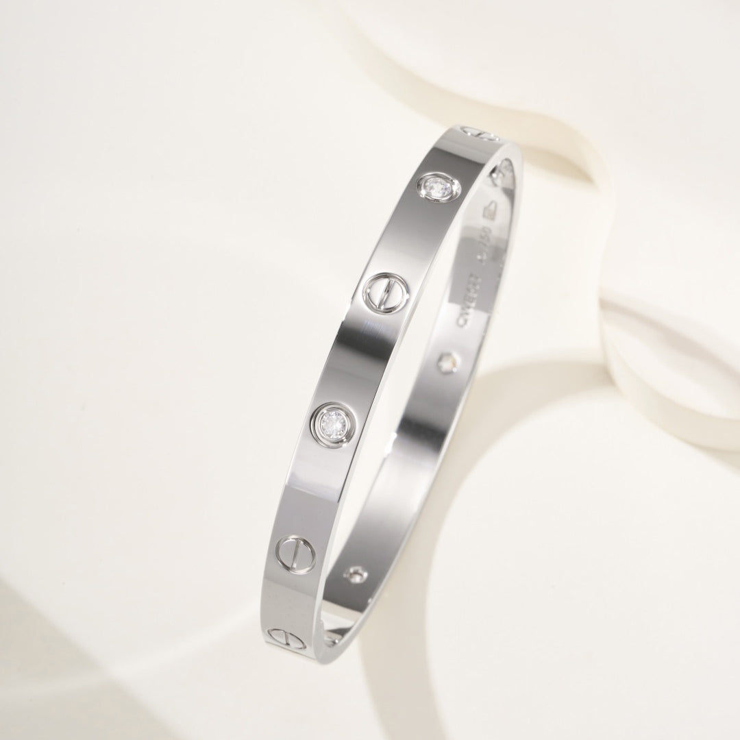 [⭐Reverie Jewels]LOVE BRACELET 6.1MM 4 DIAMONDS