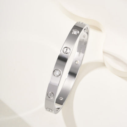 [⭐Reverie Jewels]LOVE BRACELET 6.1MM 4 DIAMONDS