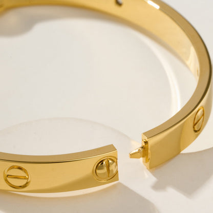 [⭐Reverie Jewels]LOVE BRACELET 6.1MM 4 DIAMONDS